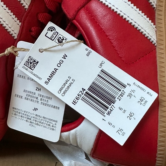 Adidas originals Samba Og red size 7.5 - Picture 4 of 10